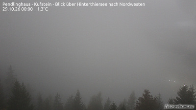 Aktuelles Webcambild: Pendlinghaus - Kufstein - Blick über Hinterthiersee nach Nordwesten
