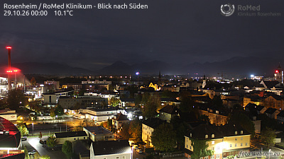 Aktuelles Webcambild: Rosenheim / RoMed Klinikum - Blick nach Süden